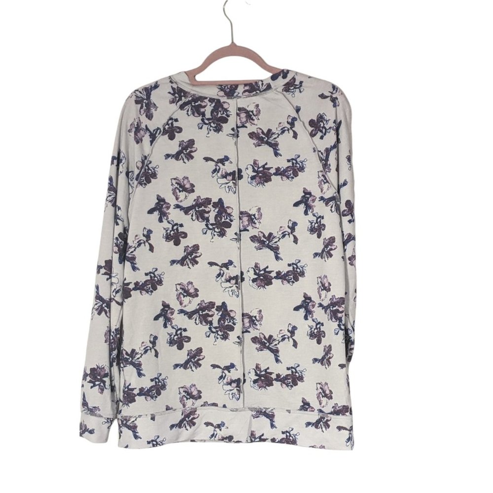NEW Caslon Lena Purple Floral Pullover Top Size M - Picture 4 of 8